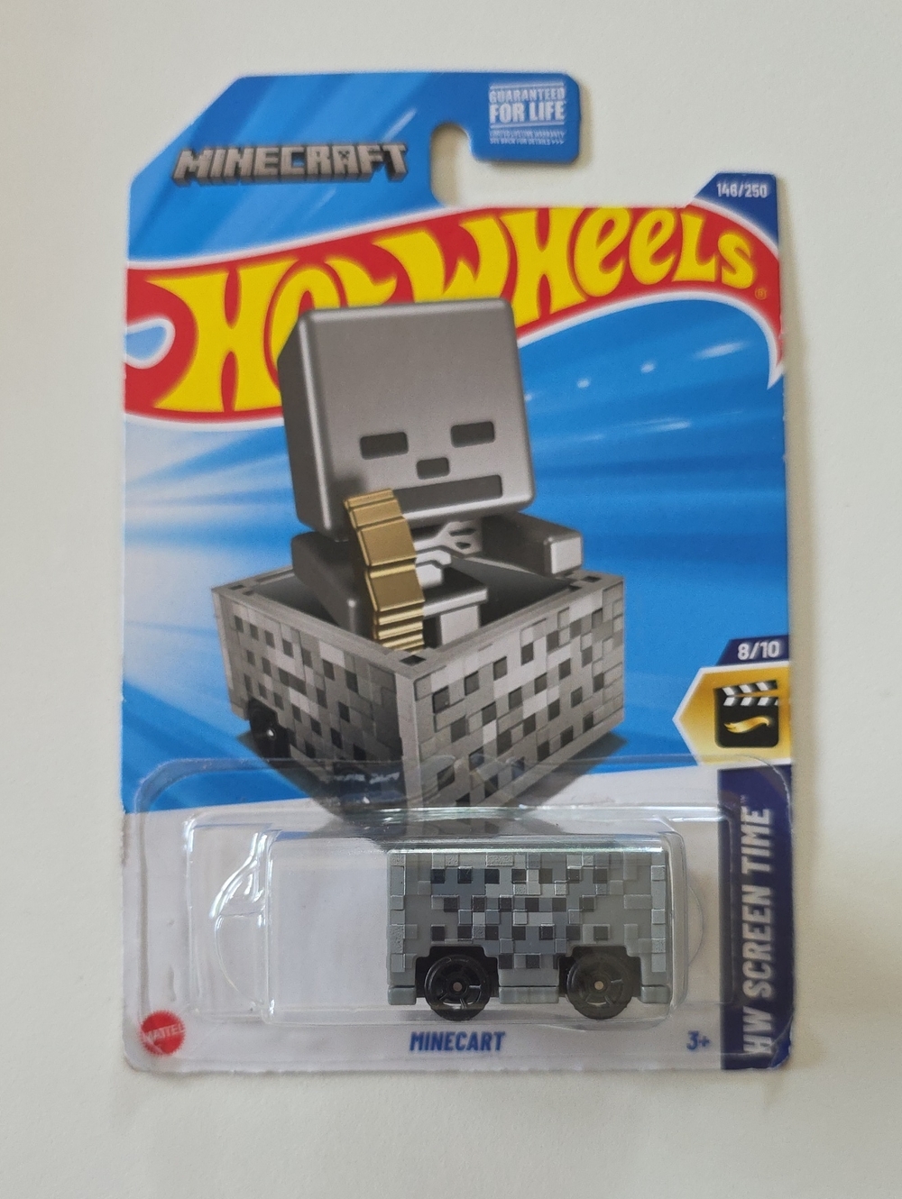 Hot Wheels Minecraft Minecart Toy Vehicle - Gray - HW Screen Time